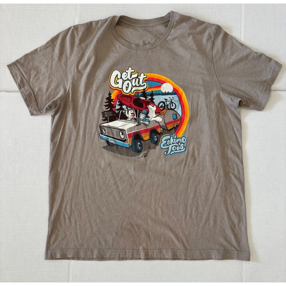 Eskimo Joe's Camping Lake Short Sleeve Shirt No Tag L/XL